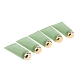 Maxbell Maxbell 5 Pieces Empty Tube Bottles for Cream Lotion Facial Cleanser Green Gold