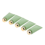 Maxbell Maxbell 5 Pieces Empty Tube Bottles for Cream Lotion Facial Cleanser Green Gold