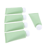 Maxbell Maxbell 5 Pieces Empty Tube Bottles for Cream Lotion Facial Cleanser Green White