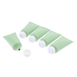 Maxbell Maxbell 5 Pieces Empty Tube Bottles for Cream Lotion Facial Cleanser Green White