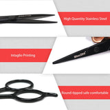 2X Stainless Beauty Beard Mustache Eyebrow Nose Trimming Scissor Clippers