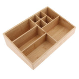 Maxbell Maxbell Wood Makeup Storage Organizer Cosmetic Storage Box For Neat Countertop 02