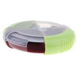 Maxbell Maxbell Travel Portable Mini Dispenser Case Pill Box Tablet Organizer Holder Brown