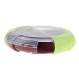 Maxbell Maxbell Travel Portable Mini Dispenser Case Pill Box Tablet Organizer Holder Brown