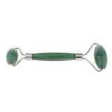Maxbell Maxbell Jade Stone Facial Massage Double Roller Face Neck Massager Green Silver
