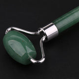 Maxbell Maxbell Natural Jade Facial Massage Double Roller Guasha Massager Board Set Silver