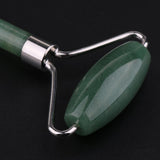 Maxbell Maxbell Natural Jade Facial Massage Double Roller Guasha Massager Board Set Silver