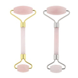 2X Anti-Aging Crystal Jade Rollers f Face Gua Sha Scraping Tool Body Massage