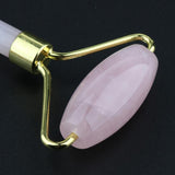 2X Anti-Aging Crystal Jade Rollers f Face Gua Sha Scraping Tool Body Massage