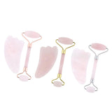 Maxbell Maxbell Jade Massage Roller Gua Sha Scraping Tool Anti Aging Body Massage Rose Gold
