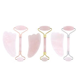 Maxbell Maxbell Jade Massage Roller Gua Sha Scraping Tool Anti Aging Body Massage Rose Gold