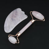 Maxbell Maxbell Jade Massage Roller Gua Sha Scraping Tool Anti Aging Body Massage Rose Gold
