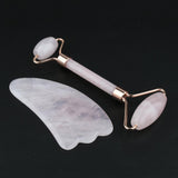Maxbell Maxbell Jade Massage Roller Gua Sha Scraping Tool Anti Aging Body Massage Rose Gold