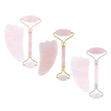 Maxbell Maxbell Jade Massage Roller Gua Sha Scraping Tool Anti Aging Body Massage Rose Gold