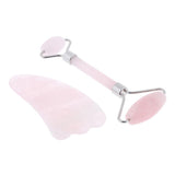Maxbell Maxbell Jade Massage Roller Gua Sha Scraping Tool Anti Aging Body Massage Silver