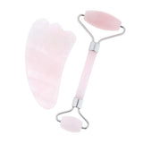 Maxbell Maxbell Jade Massage Roller Gua Sha Scraping Tool Anti Aging Body Massage Silver