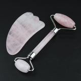 Maxbell Maxbell Jade Massage Roller Gua Sha Scraping Tool Anti Aging Body Massage Silver
