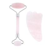 Maxbell Maxbell Jade Massage Roller Gua Sha Scraping Tool Anti Aging Body Massage Silver