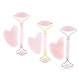 Maxbell Maxbell Jade Massage Roller Gua Sha Scraping Tool Anti-Aging Body Massage Rose Gold