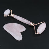 Maxbell Maxbell Jade Massage Roller Gua Sha Scraping Tool Anti-Aging Body Massage Rose Gold