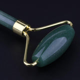 Maxbell Maxbell 2pcs Jade Face Massage Double Roller Guasha Massager Board Set Green