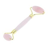 Maxbell Maxbell Jade Stone Facial Massage Double Roller Face Neck Massager Pink