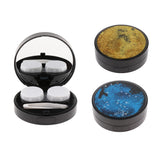 Maxbell Maxbell Contact Lens Box Travel Soaking Storage Case Tweezers Set Kit Orange Black