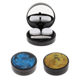 Maxbell Maxbell Contact Lens Box Travel Soaking Storage Case Tweezers Set Kit Orange Black