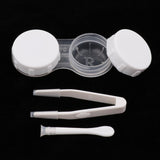 Maxbell Maxbell Contact Lens Box Travel Soaking Storage Case Tweezers Set Kit Orange Black