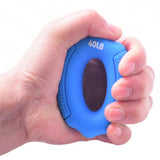 Maxbell Maxbell Finger Gripper Strengthener Hand Muscle Grip Exerciser Ring Blue 40LB