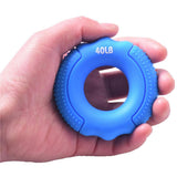 Maxbell Maxbell Finger Gripper Strengthener Hand Muscle Grip Exerciser Ring Blue 40LB