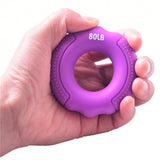 Maxbell Maxbell Finger Gripper Strengthener Hand Muscle Grip Exerciser Ring Purple 80LB