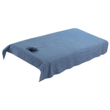 Maxbell Maxbell Reusable Washable Cotton Acupuncture Massage Table Bed Pad Cover Dark Blue