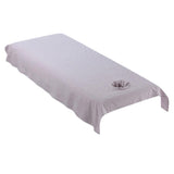 Maxbell Maxbell Washable Cotton Acupuncture Massage Table Bed Fitted Pad Cover Sheet Gray