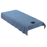 Maxbell Maxbell Washable Cotton Acupuncture Massage Table Bed Fitted Pad Cover Dark Blue