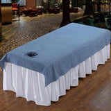 Maxbell Maxbell Washable Cotton Acupuncture Massage Table Bed Fitted Pad Cover Dark Blue