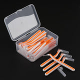 Maxbell Maxbell 22x Interdental Brush Toothpick Floss Teeth Cleaning Brush Orange 0.6mm