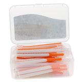 Maxbell Maxbell 22x Interdental Brush Toothpick Floss Teeth Cleaning Brush Orange 0.6mm