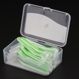 Maxbell Maxbell 22x Interdental Brush Toothpick Floss Teeth Cleaning Brush Green 0.8mm