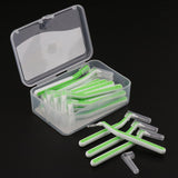 Maxbell Maxbell 22x Interdental Brush Toothpick Floss Teeth Cleaning Brush Green 0.8mm