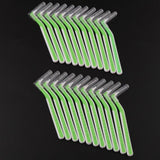 Maxbell Maxbell 22x Interdental Brush Toothpick Floss Teeth Cleaning Brush Green 0.8mm
