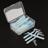 Maxbell Maxbell 22x Interdental Brush Toothpick Floss Teeth Cleaning Brush Blue 1.0mm