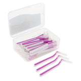 Maxbell Maxbell 22x Interdental Brush Toothpick Floss Teeth Cleaning Brush Purple 1.2-1.5mm