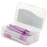 Maxbell Maxbell 22x Interdental Brush Toothpick Floss Teeth Cleaning Brush Purple 1.2-1.5mm