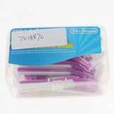 Maxbell Maxbell 22x Interdental Brush Toothpick Floss Teeth Cleaning Brush Purple 1.2-1.5mm