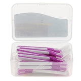 Maxbell Maxbell 22x Interdental Brush Toothpick Floss Teeth Cleaning Brush Purple 1.2-1.5mm