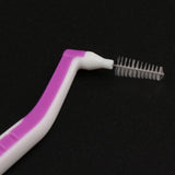 Maxbell Maxbell 22x Interdental Brush Toothpick Floss Teeth Cleaning Brush Purple 1.2-1.5mm