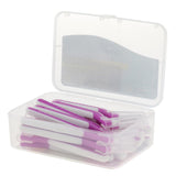 Maxbell Maxbell 22x Interdental Brush Toothpick Floss Teeth Cleaning Brush Purple 1.2-1.5mm