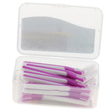 Maxbell Maxbell 22x Interdental Brush Toothpick Floss Teeth Cleaning Brush Purple 1.2-1.5mm