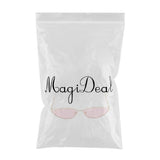 Maxbell Maxbell Vintage Cat Eye Sunglasses Gothic Triangle Narrow Glasses Golden-Pink